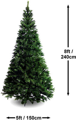 Best Artificial 8ft Colorado Pine Hinged Indoor Christmas Tree | DIY at B&Q