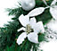 Best Artificial 9ft White & Silver Decorated Christmas Garland with 80 Bright White battery Lights