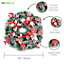 Best Artificial Christmas 60cm Frosted Red Wreath