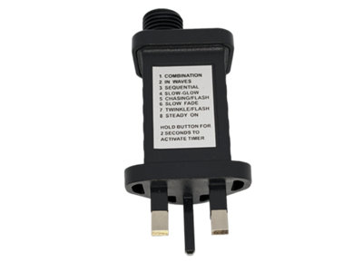 Best Artificial Connectable Black Low Voltage Plug DIY at B&Q