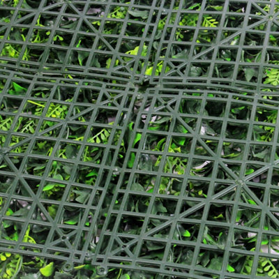 Best Artificial Ivy Fern Hedging Mat - 50cm x 50cm