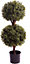 Best Artificial Natural Look 3ft 90cm Boxwood Topiary Double Ball Tree UV Fade Protected
