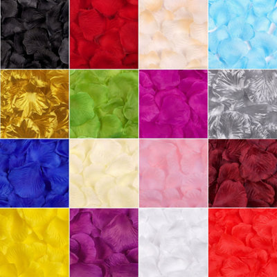 Best Artificial Silk Rose Petals / Green DIY at B&Q