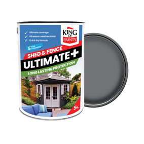 Best Grey Fence Paint One Coat King of Paints 5Litres