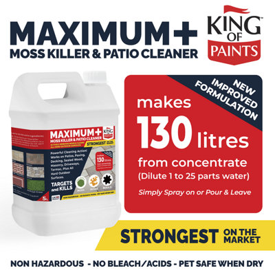 Best Moss Killer and Strongest Patio Cleaner on the market contains No Bleach