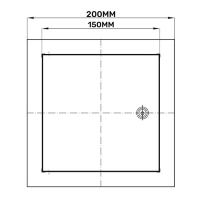BEST PRICE-Metal Access Panel Wall Inspection Door Loft Hatch/ Flap lock & key (150mm x 200mm) - 9