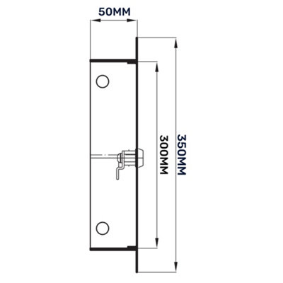 Prostko Ltd White Metal Access Panel With Lock - Wall Service Hatch Steel Door Flap