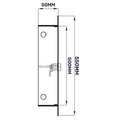 BEST PRICE-Metal Access Panel Wall Inspection Door Loft Hatch/ Flap lock & key (500mm x 500mm) - 5