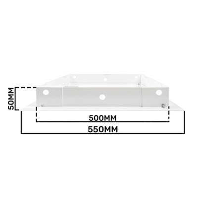 BEST PRICE-Metal Access Panel Wall Inspection Door Loft Hatch/ Flap lock & key (500mm x 500mm) - 7