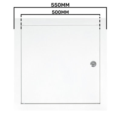 BEST PRICE-Metal Access Panel Wall Inspection Door Loft Hatch/ Flap lock & key (500mm x 500mm) - 8