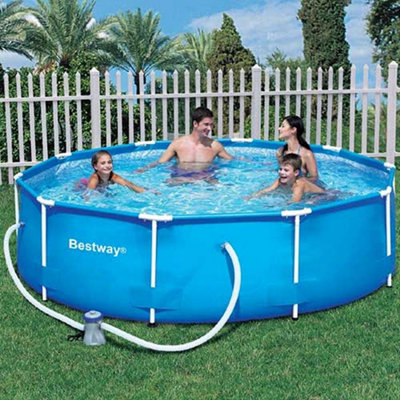 pool Bestway Power Steel Swim Vista 18-ft x 9-ft x 48-in Metal