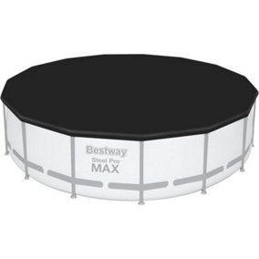 Bestway 15ft Round Swimming Pool Cover - Black