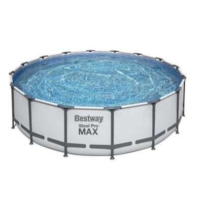 Bestway 16ft x 48in Steel Pro Max Pool Set Above Ground Swimming Pool ...
