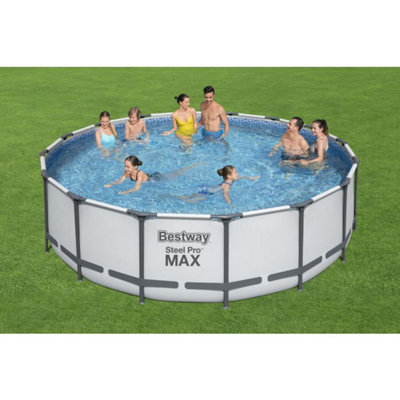 Bestway 16ft x 48in Steel Pro Max Pool Set Above Ground Swimming Pool (19,480L)