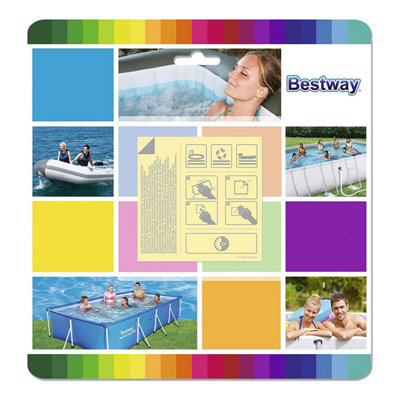 Pool Sheet Repair Kit – 5 Self-Adhesive Patches 15x15 Cm – Unbranded