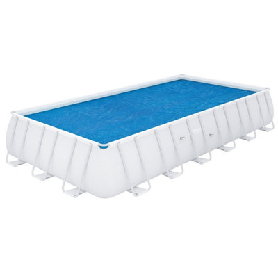 Bestway 24ft Pool Cover for Above Ground Pools, Pool Accessories Blue