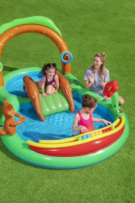 Bestway 53093 Friendly Woods Center 2.95 1.99 m x 1.30 m Forest Animals Water Play Centre