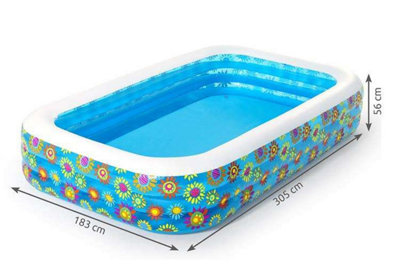 Bestway 54121 Inflatable Swimming Pool For Children 305x183x56cm