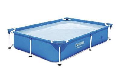 Bestway 7ft 3 inch x 59 inch x 17 inch Steel Pro Frame Swimming ...