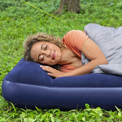 Lavisx Twin Air Mattress With Built-in Pump – 13 Inch Raised, Quick Inflation, Flocked, For Guests & Camping