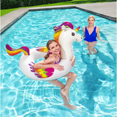FUNBOY Giant Glitter Unicorn Pool Float - Luxury Inflatable For Summer Parties