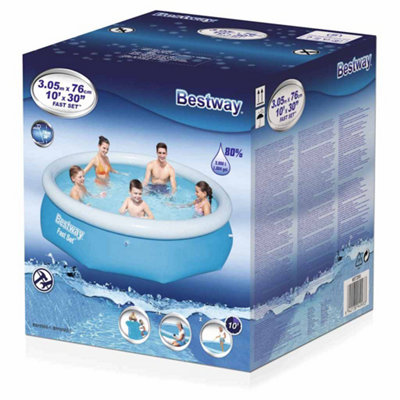 Bestway Fast Set Inflatable Swimming Pool Round 305x76 Cm 57266