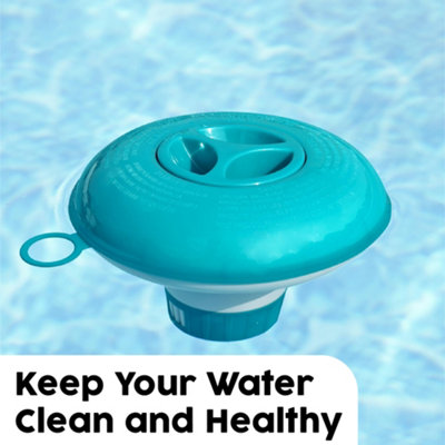 Bestway Floating Chemical Dispenser for Hot Tubs and Swimming Pools, Adjustable Chlorine Tablet Holder