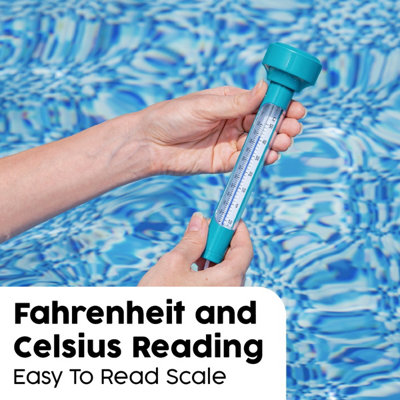 Bestway Floating Pool Thermometer, Easy Reading in Celsius and Fahrenheit
