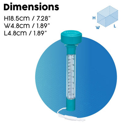 Bestway Floating Pool Thermometer, Easy Reading in Celsius and Fahrenheit
