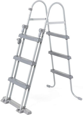Bestway Flowclear 42 Inch Pool Ladder  Safe Access for Above Ground Swimming Pools
