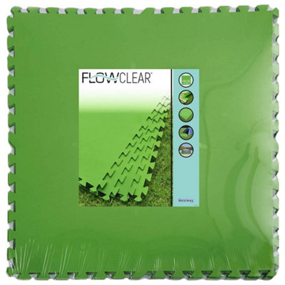 Bestway Flowclear Floor Protectors 9 Pcs Green 5.47 M²