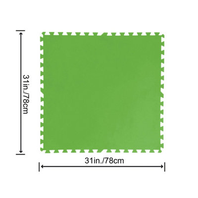 Bestway Flowclear Floor Protectors 9 Pcs Green 5.47 M²