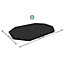 Bestway Flowclear PVC Oval Tarpaulin for Power Steel Pools 305 x 184 cm, Black