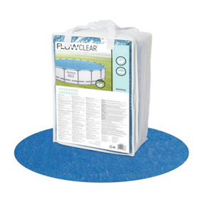 Bestway Flowclear Solar Pool Cover for Steel Pro Max Pools, 18 Feet, Blue