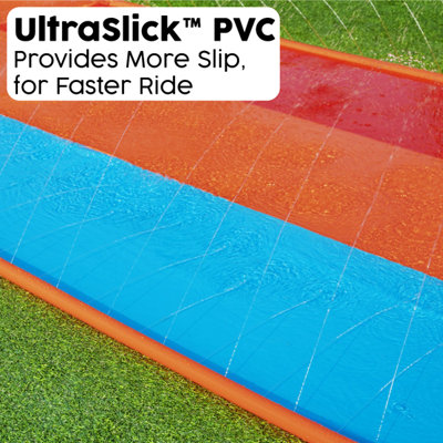 Bestway H2OGO Tsunami Splash Ramp Slide, 16ft Inflatable Water Slide ...