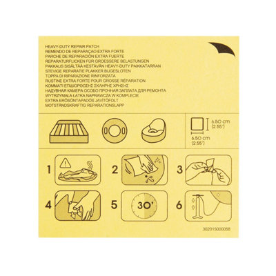 Bestway Heavy Duty Inflatables 2.5" x 2.5"/6.5cm x 6.5cm Repair Patch