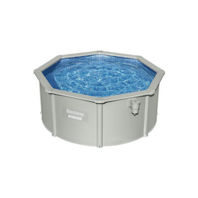 Bestway Hydrium 10ft x 48in Pool Set Above Ground Swimming Pool with Sand Filter Pump