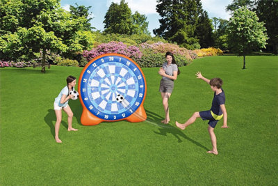Bestway Inflatable All-Star Kickball Dartboard Garden Game with Sticky ...