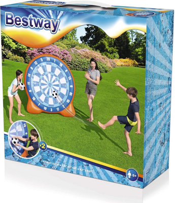 Bestway Inflatable All-Star Kickball Dartboard Garden Game with Sticky ...