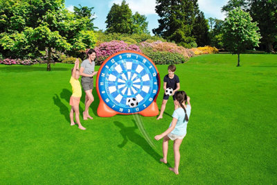 Bestway Inflatable All-Star Kickball Dartboard Garden Game with Sticky ...