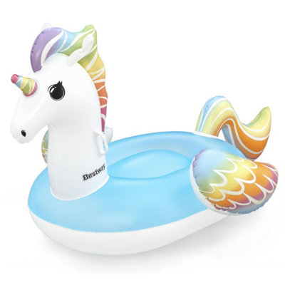 Bestway Inflatable Unicorn for Kids, Giant Inflatable Ride-On for
