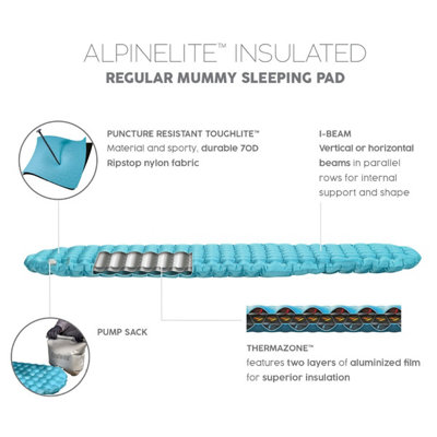 Bestway,  Insulated Regular Mummy Sleeping Pad, Portable Foam Sleeping Pad
