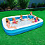 Bestway Large Rectangular Family Swimming Pool 305x183x46cm 10ft