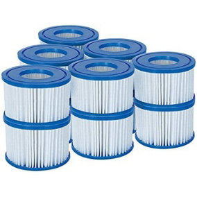 Bestway Lay-Z-Spa Hot Tub Filter Cartridge VI for All Lay-Z-Spa Models - 6 x Twin Pack (12 Filters)