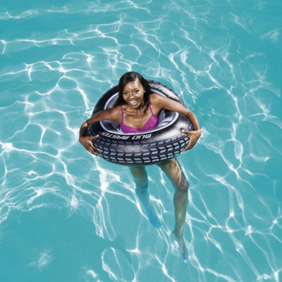 Bestway Mud Master Swim Ring, Inflatable Swimming Float Rung, Pool Float