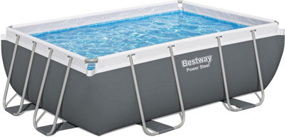Bestway Power Steel Grey Rectangular Swimming Pool