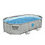 Bestway Power Steel Swim Vista Series™ 16ft x 10ft x 42in Oval Pool Set with Filter Pump