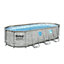 Bestway Power Steel Swim Vista Series™ 18ft x 9ft x 48in Oval Pool Set with Filter Pump