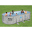 Bestway Power Steel Swim Vista Series™ 18ft x 9ft x 48in Oval Pool Set with Filter Pump
