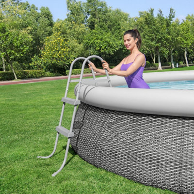 Bestway Swimming Pool Ladder, 33inch Ladder for Above Ground Pools